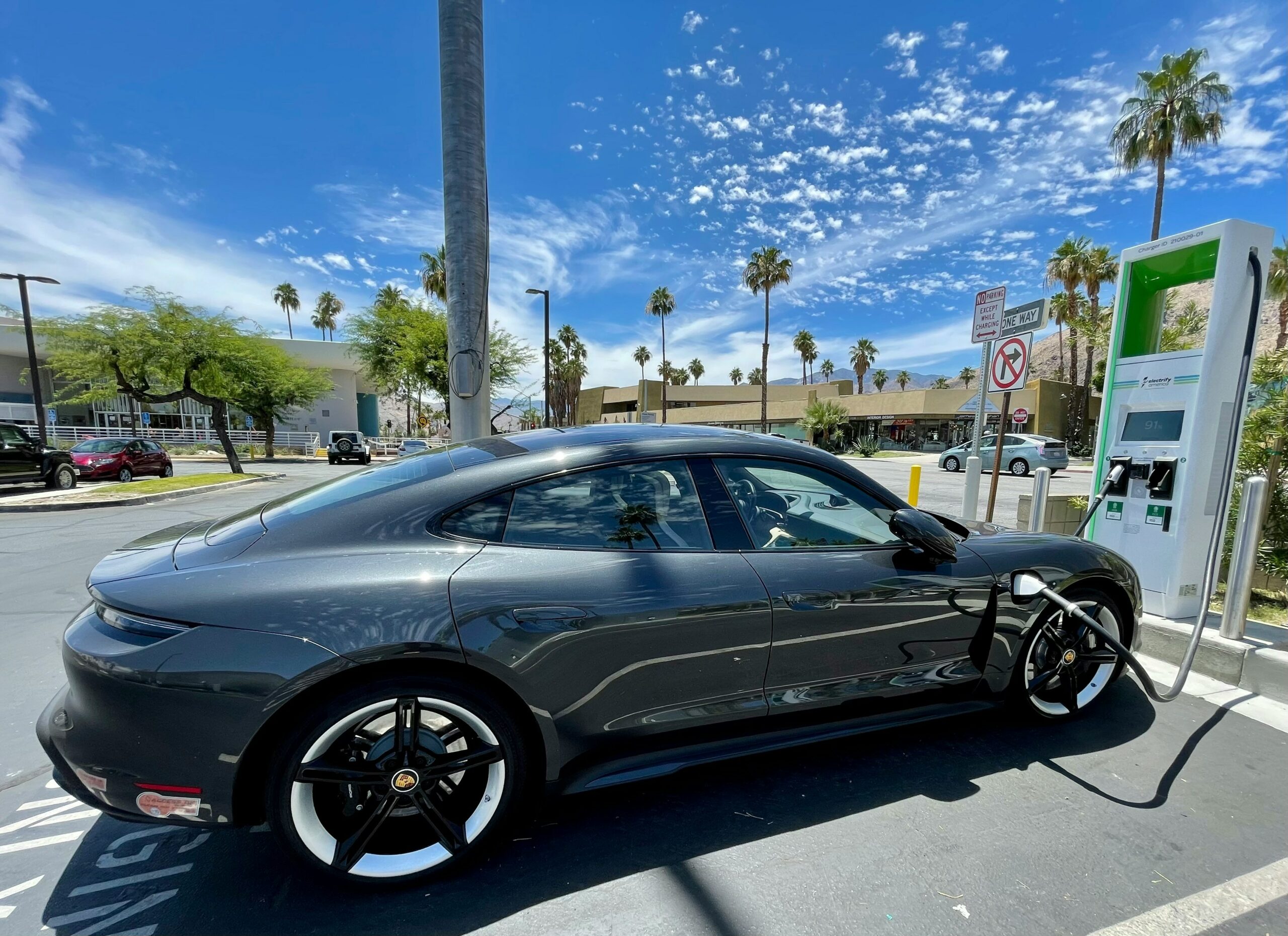 The increasing demand for electric cars is driving production of synthetic graphite. Credit: Bob Osias on Unsplash