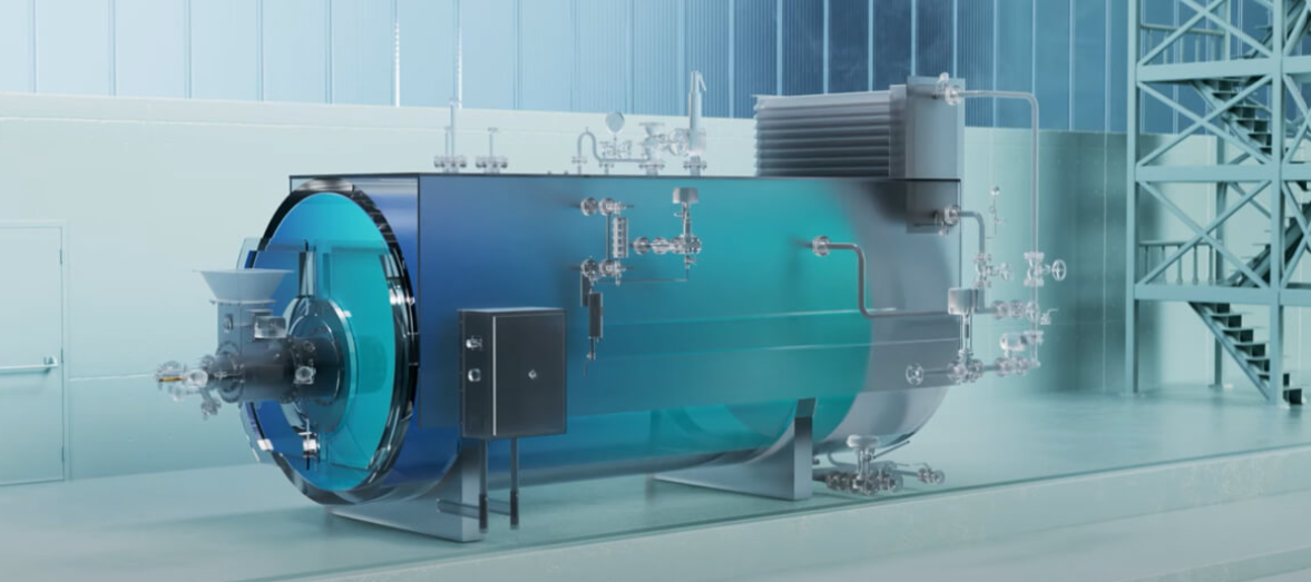 Engie has re-engineered a gas boiler to better capture carbon dioxide. Credit: Engie